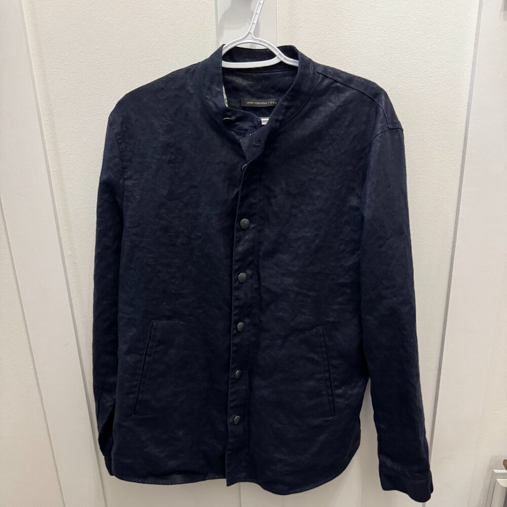 John Varvatos Linen Navy Jacket